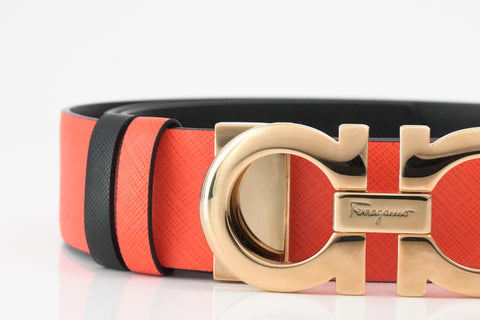 Reversible/ Adjustable Gancini Belt